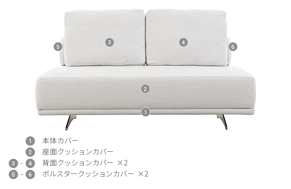 Pangea W1400ソファ専用 ソファカバー｜【アルモニア公式】家具